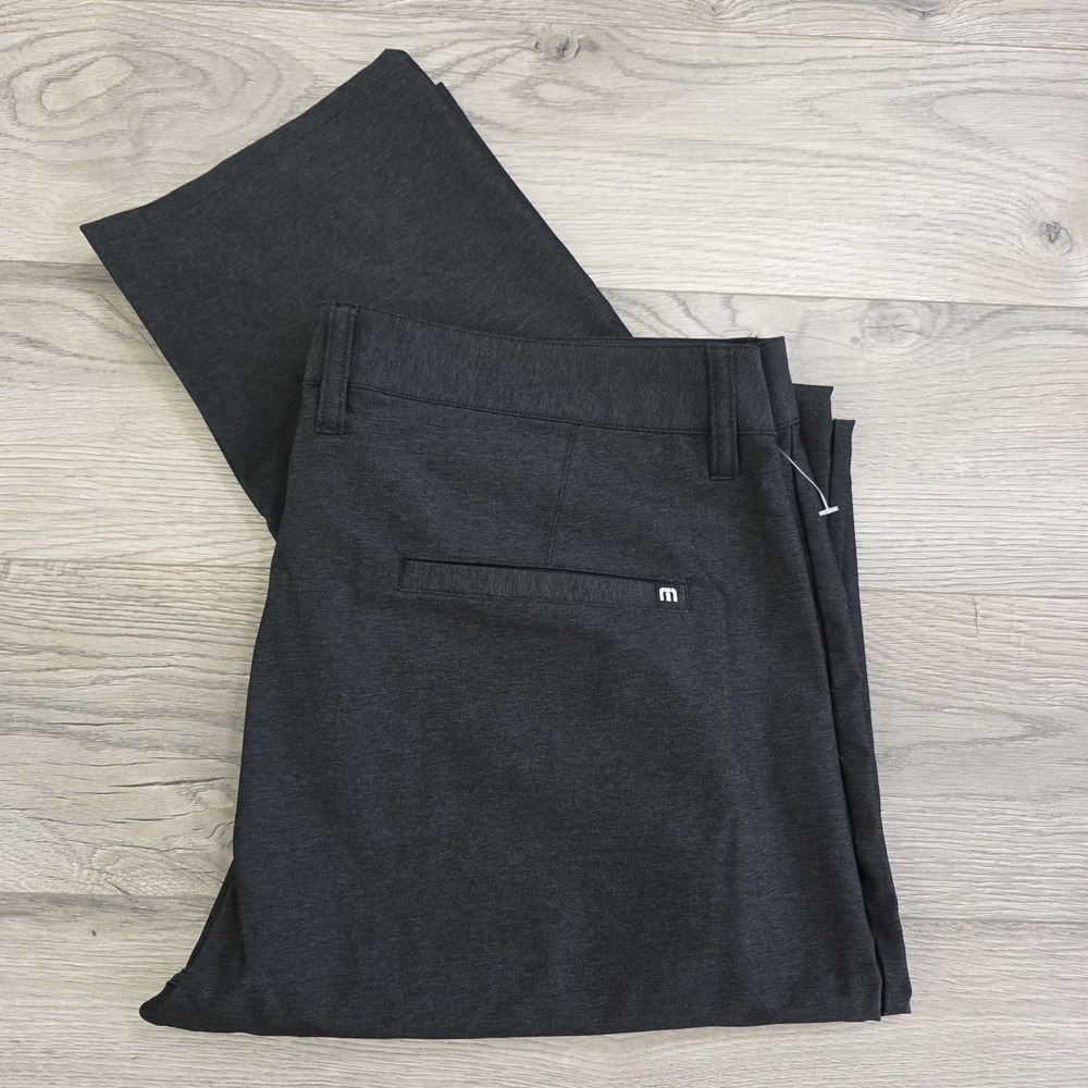 Travis Mathew Performance Stretch Chino Pants Pockets‎ Gray Golf Mens 36 NWOT